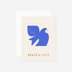 Nineteen Seventy Three Peace And Love Dove Holiday Card