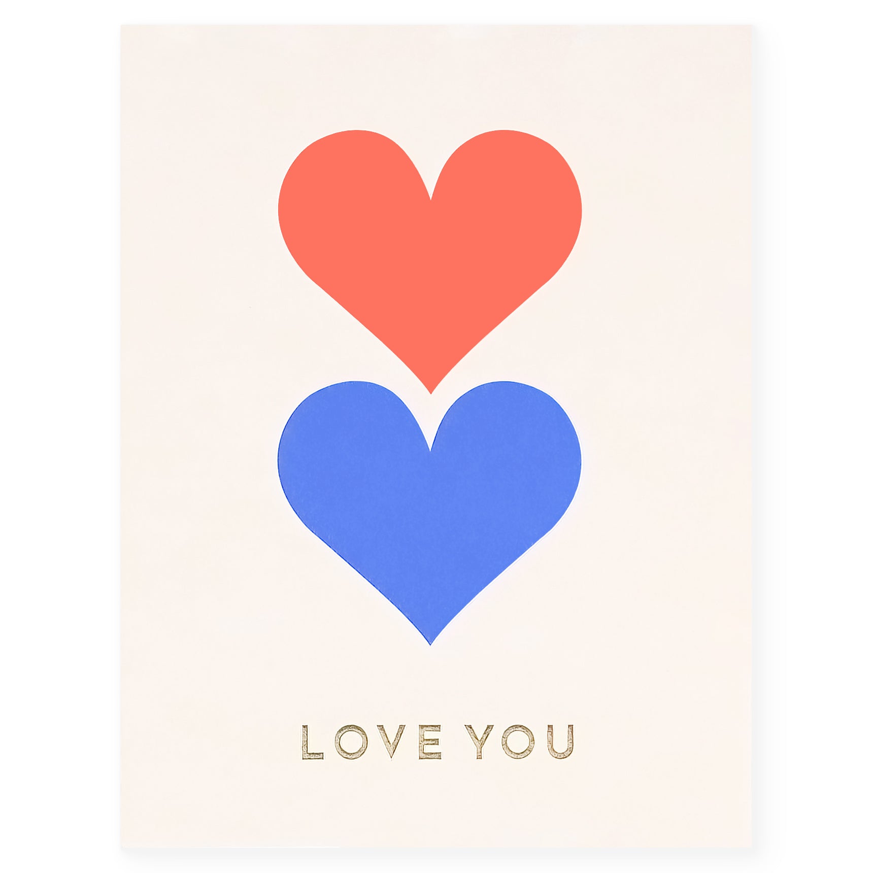 Nineteen Seventy Three Love You Hearts Greeting Card