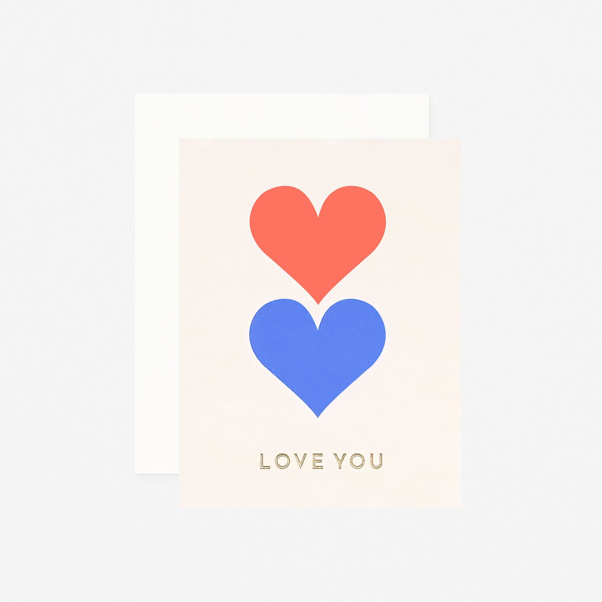 Nineteen Seventy Three Love You Hearts Greeting Card