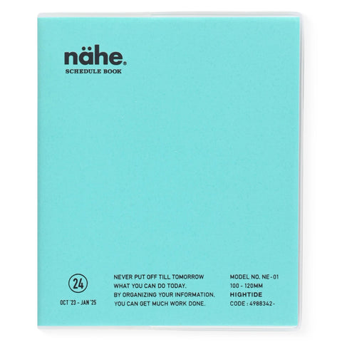 Hightide 2024 Nahe Diary Square Monthly Planner | Gold, Mint, Ivory, Silver, Yellow, Or Khaki Mint