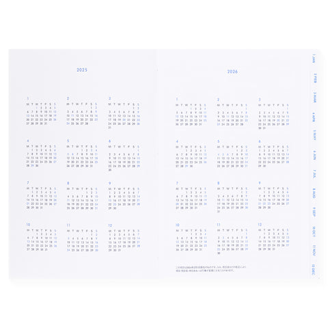 Delfonics 2025 Noemi Monthly Planner | A6 Or B6