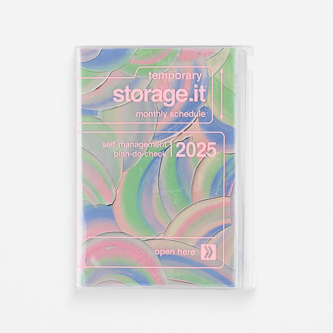 Mark's 2025 Yoshiki Okamura Storage It Monthly Planner Pink