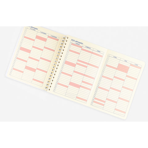 Delfonics Rollbahn 2025 Calando Monthly Planner Blue | Medium Or Large 