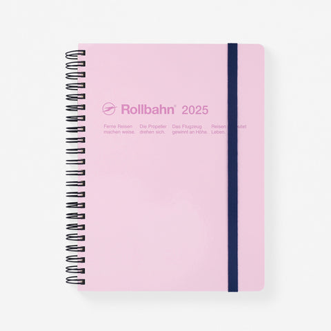 Delfonics Rollbahn 2025  Monthly Planner Pink | Large, A5 Or Extra Large 