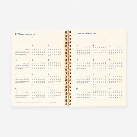 Delfonics Rollbahn 2026 Drop Monthly Planner Brown | Large, A5 Or Extra Large