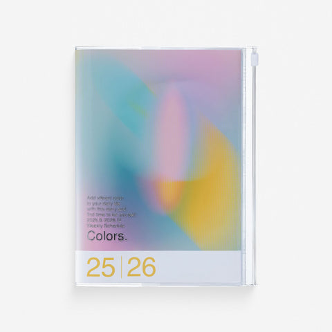 MARK'S Inc. Gradient 2025-2026 16 Month Monthly/Weekly Planner A5 Pink