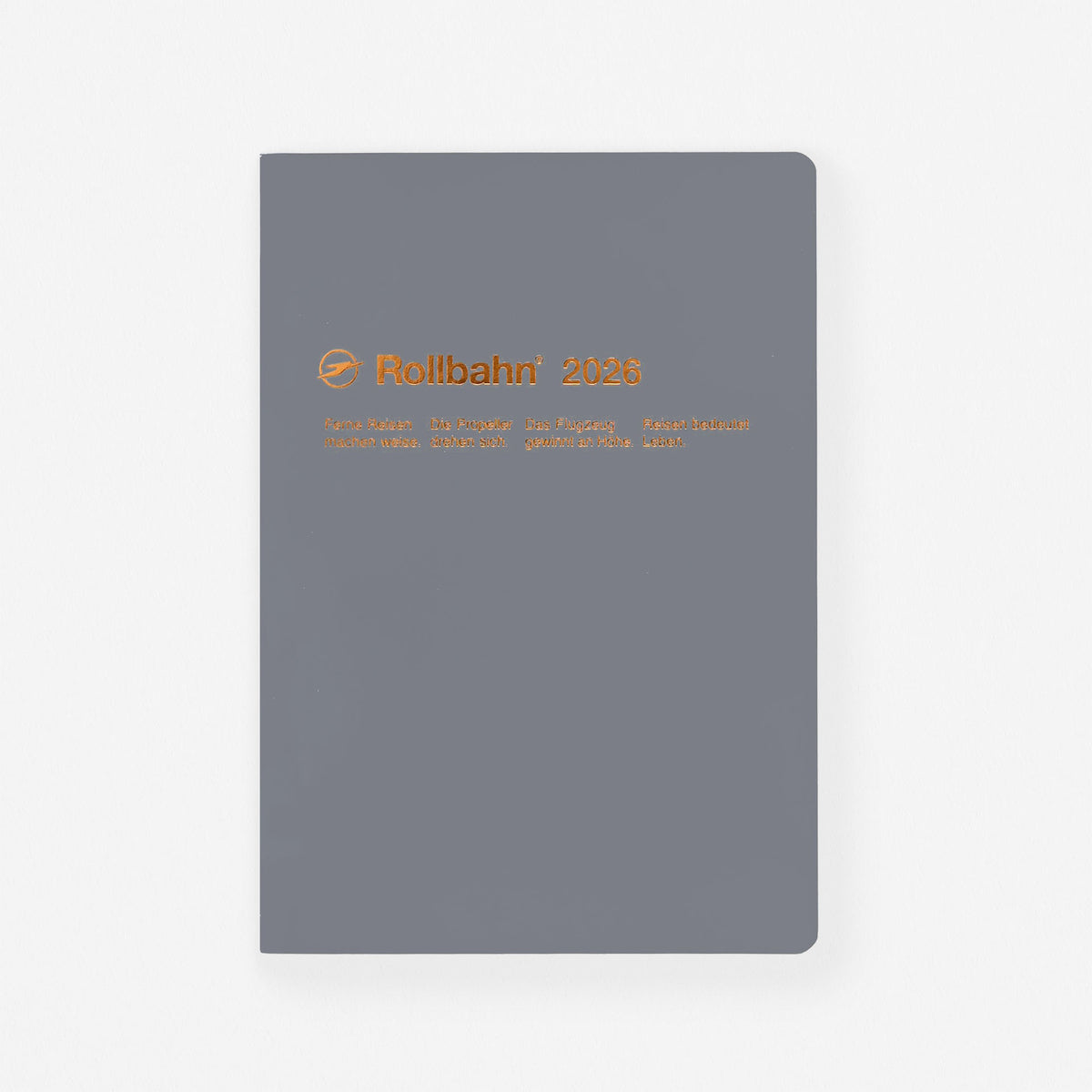 Delfonics Rollbahn 2026 "Note" Monthly Planner Grey | Large, A5 Or Extra Large