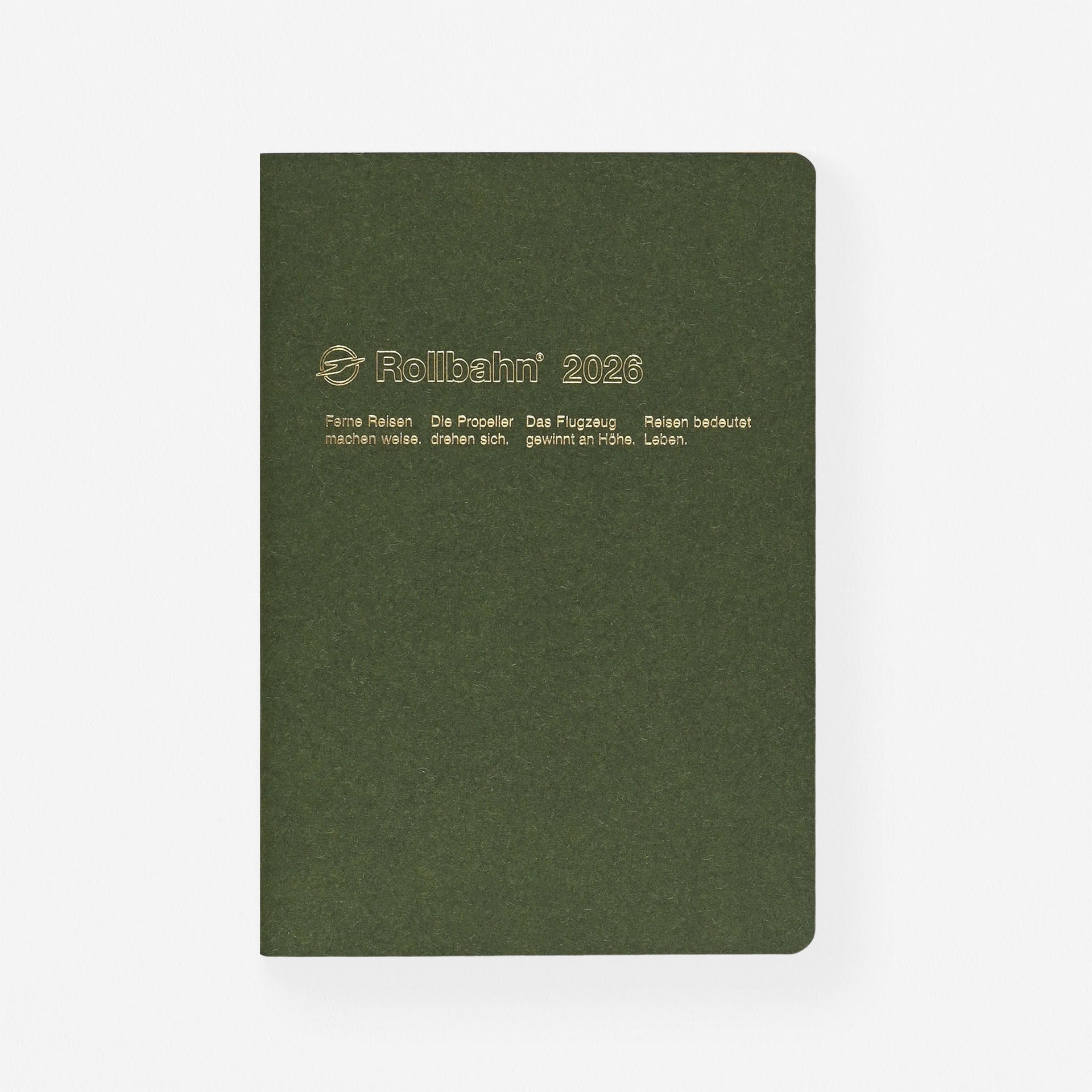 Rollbahn 2026 "Note" Homme Monthly Planner Olive