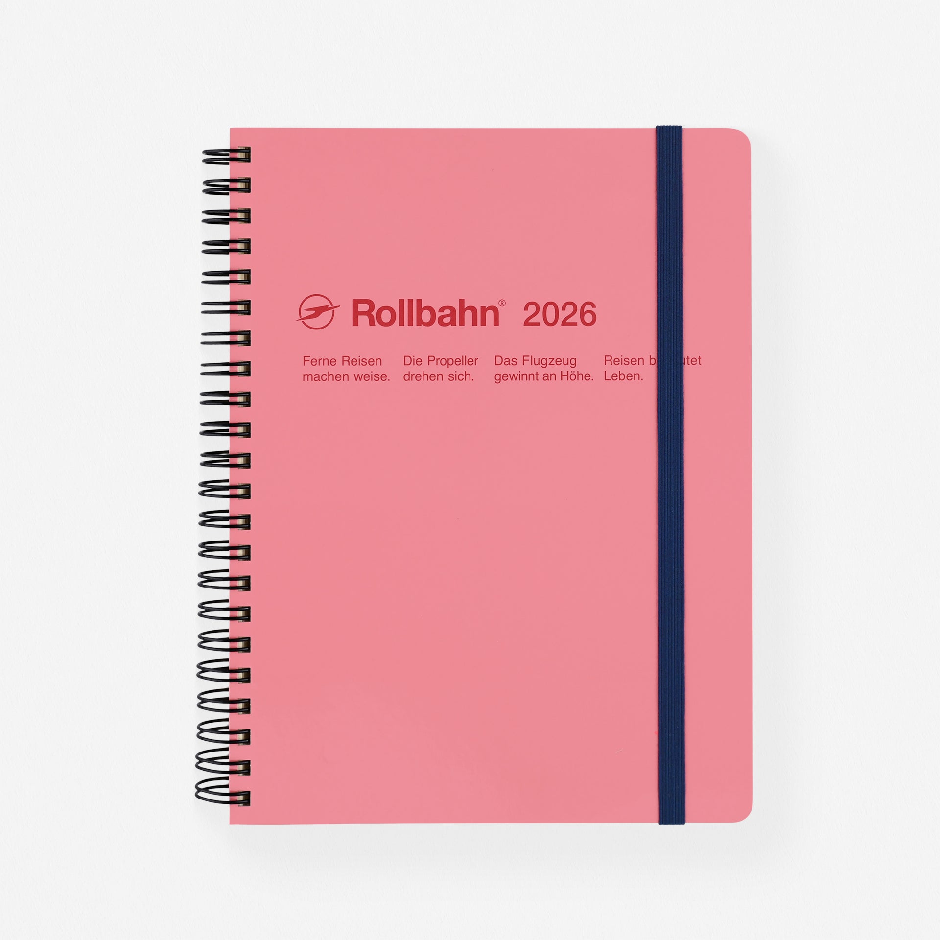 Rollbahn 2026  Monthly Planner Pink | Large, A5 Or Extra Large
