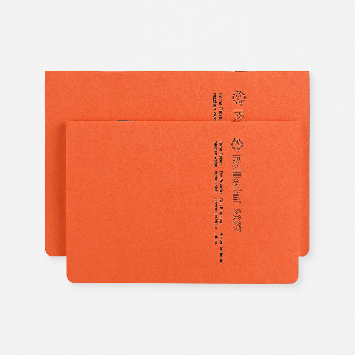 2027 Rollbahn Monthly Notebook Planner Homme Orange | 2 Sizes
