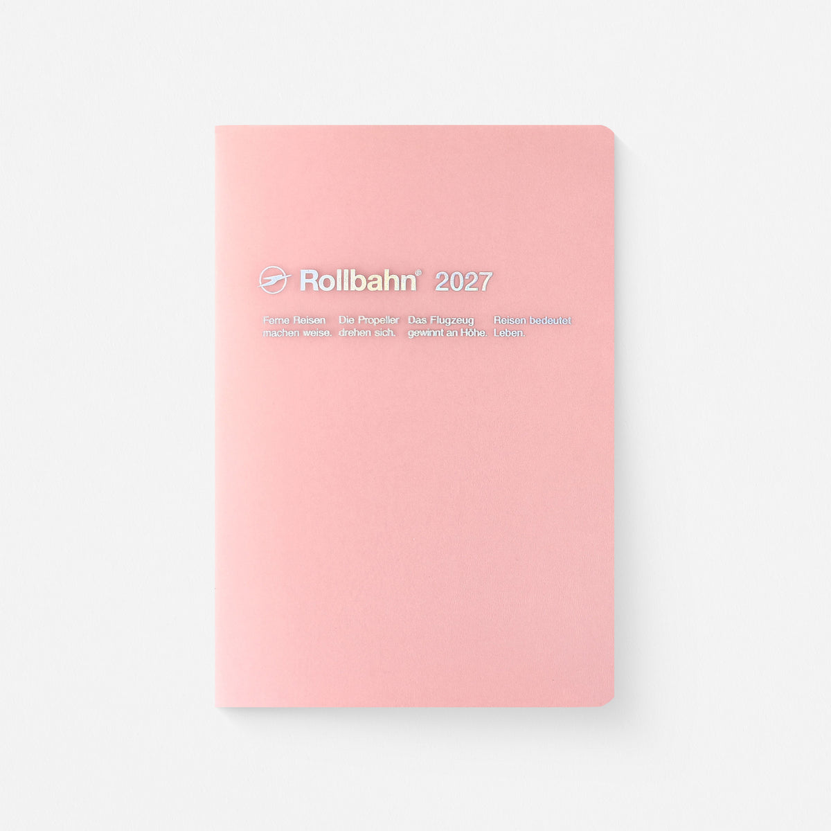 2027 Rollbahn Monthly Notebook Planner Clear Blue, Clear Pink Or Clear Gray | 2 Sizes