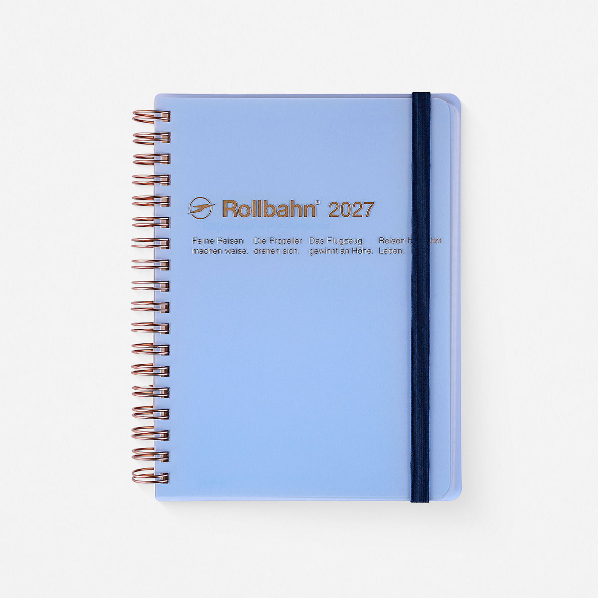 2027 Rollbahn Monthly Planner Clear Blue | 2 Sizes