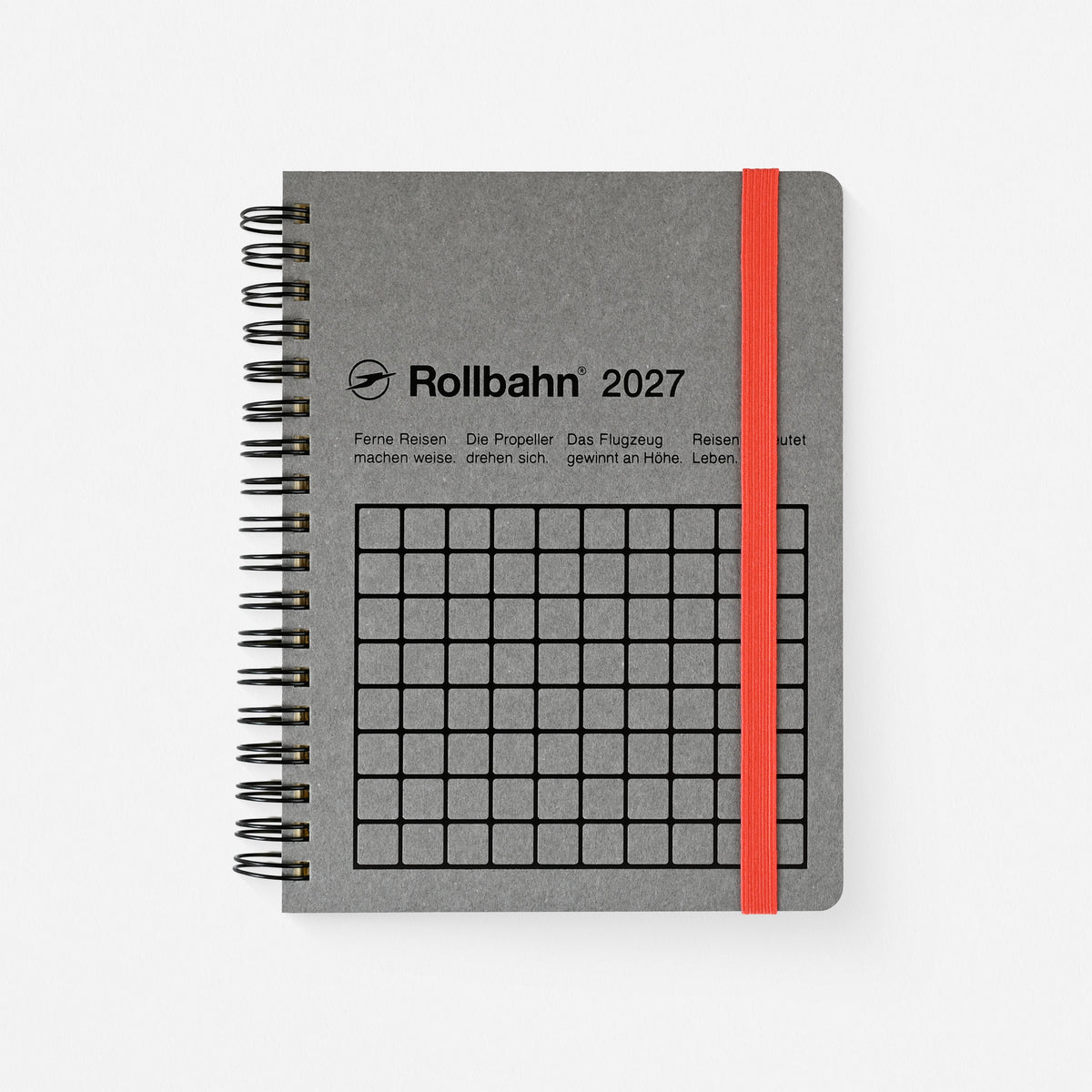2027 Rollbahn Monthly Planner Monaural Gray | 2 Sizes