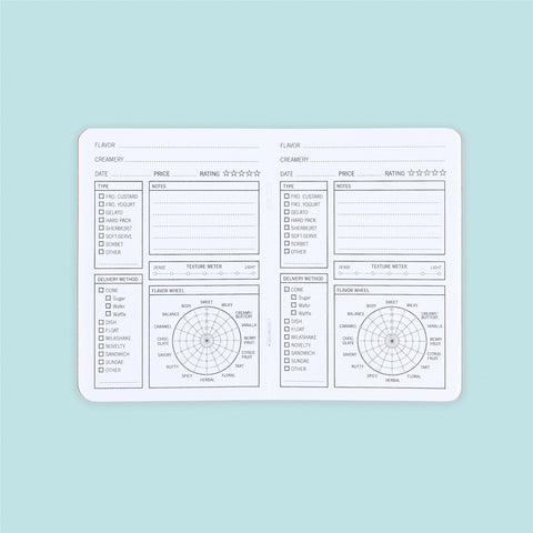 33 Books Co. Pocket Ice Cream Tasting Journal 