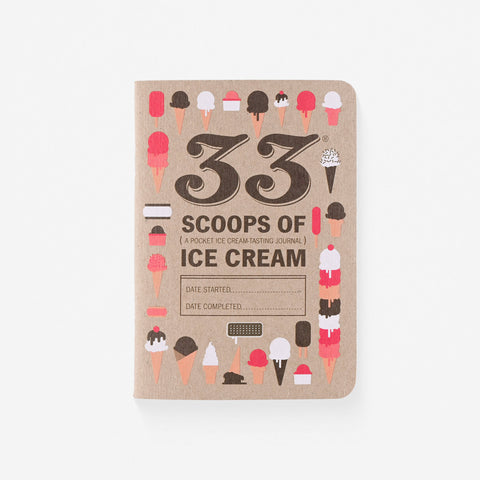 33 Books Co. Pocket Ice Cream Tasting Journal 