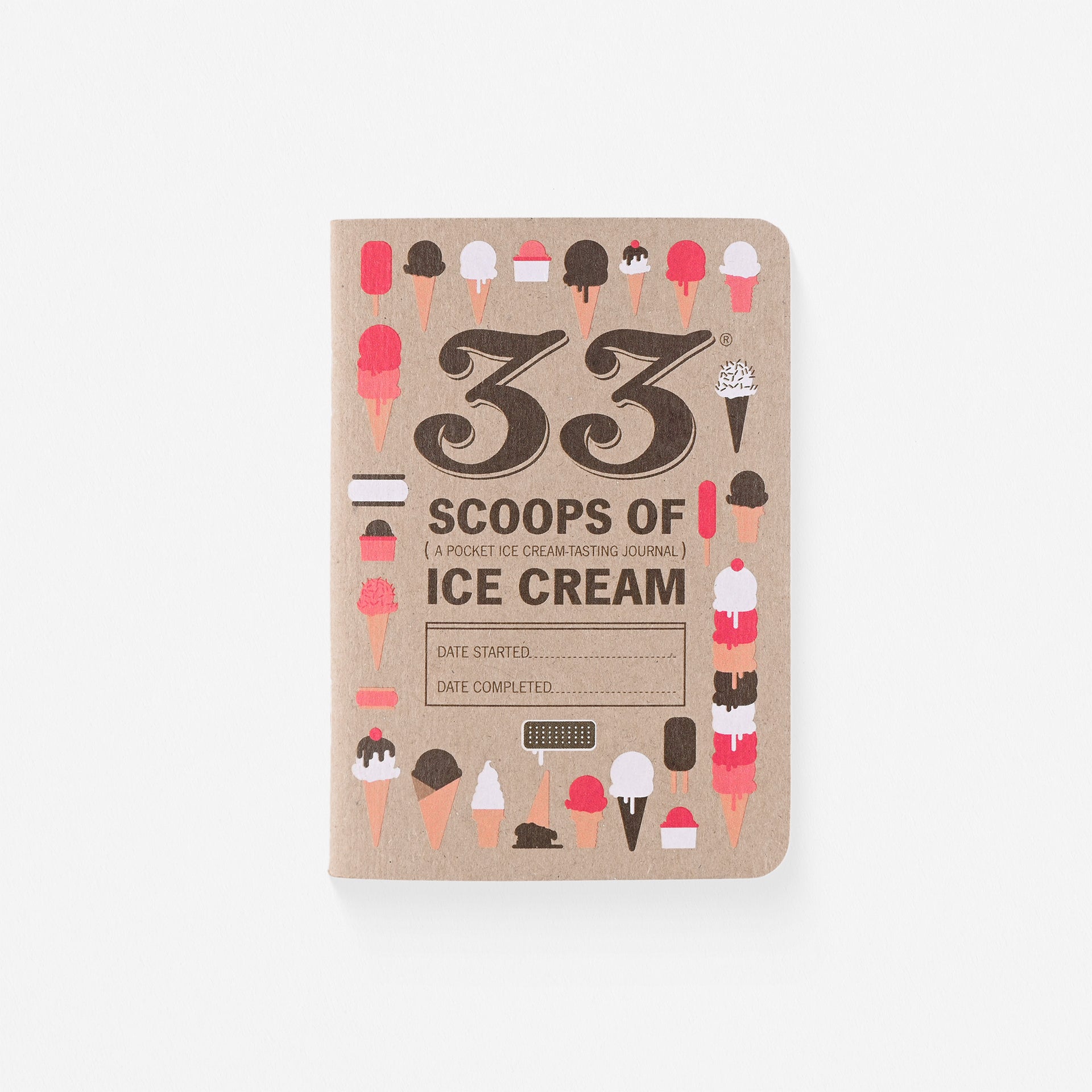 33 Books Co. Pocket Ice Cream Tasting Journal