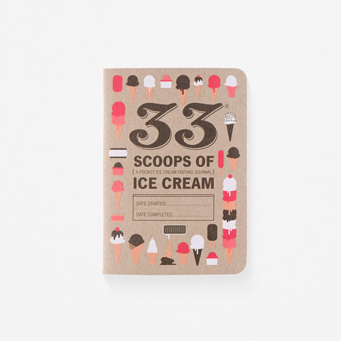 33 Books Co. Pocket Ice Cream Tasting Journal