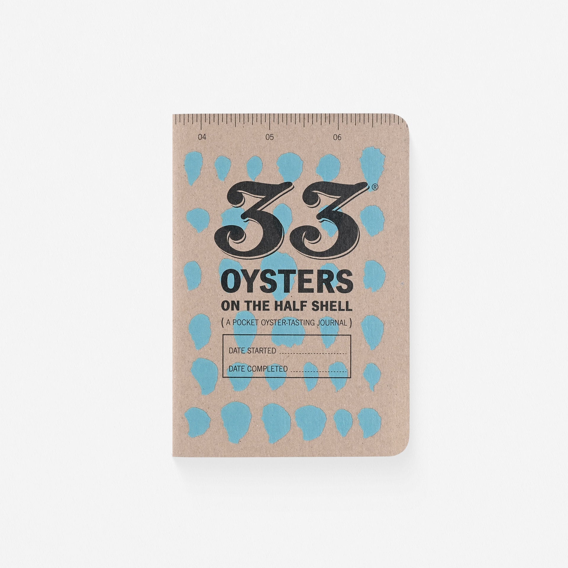 33 Books Co. Oysters Tasting Pocket Journal