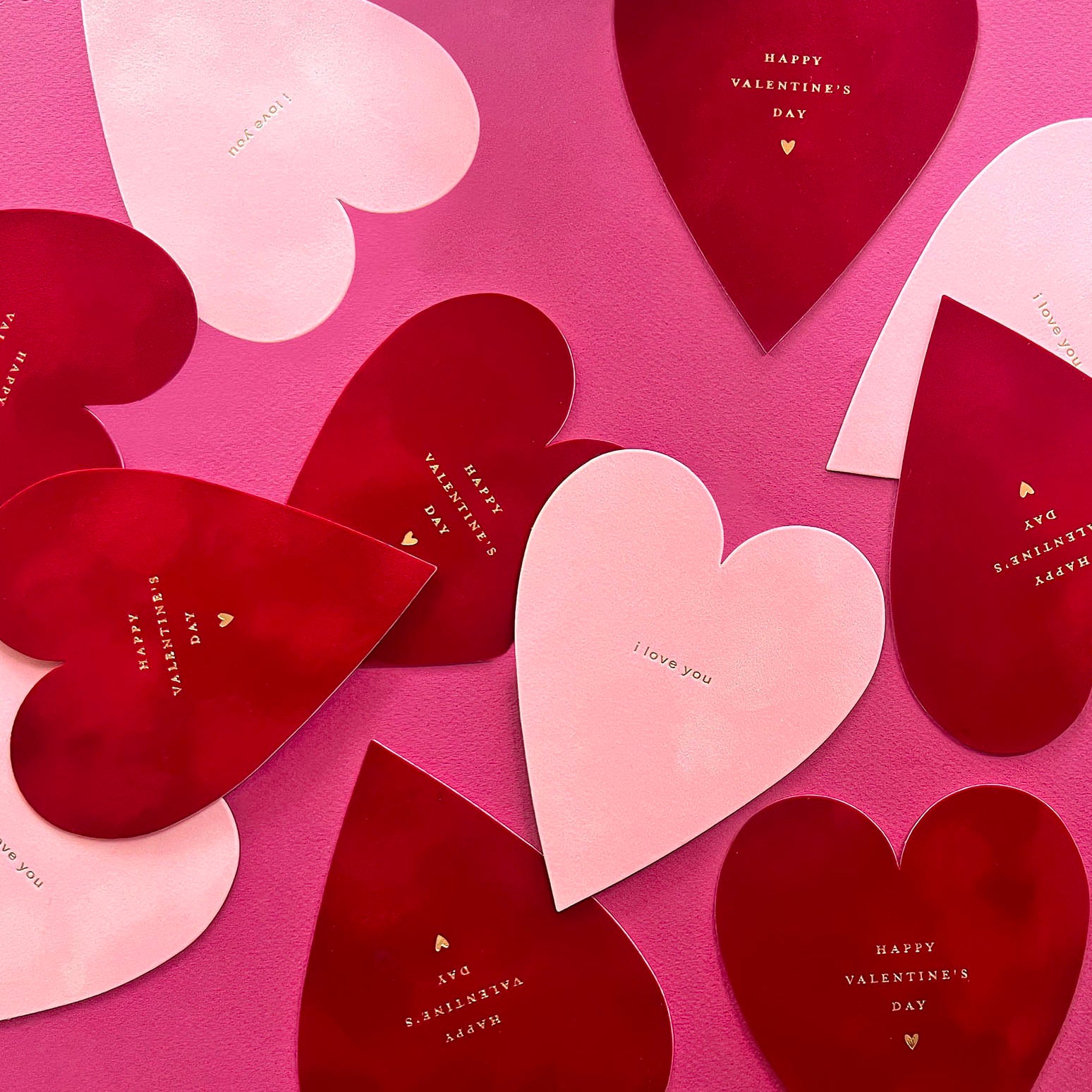 Inkello Red Velveteen Heart Valentine's Day Card 