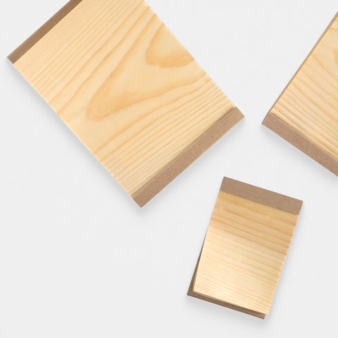 Kizara Wood Sheet Natural Pine Tree Memo Pad | 3 Sizes