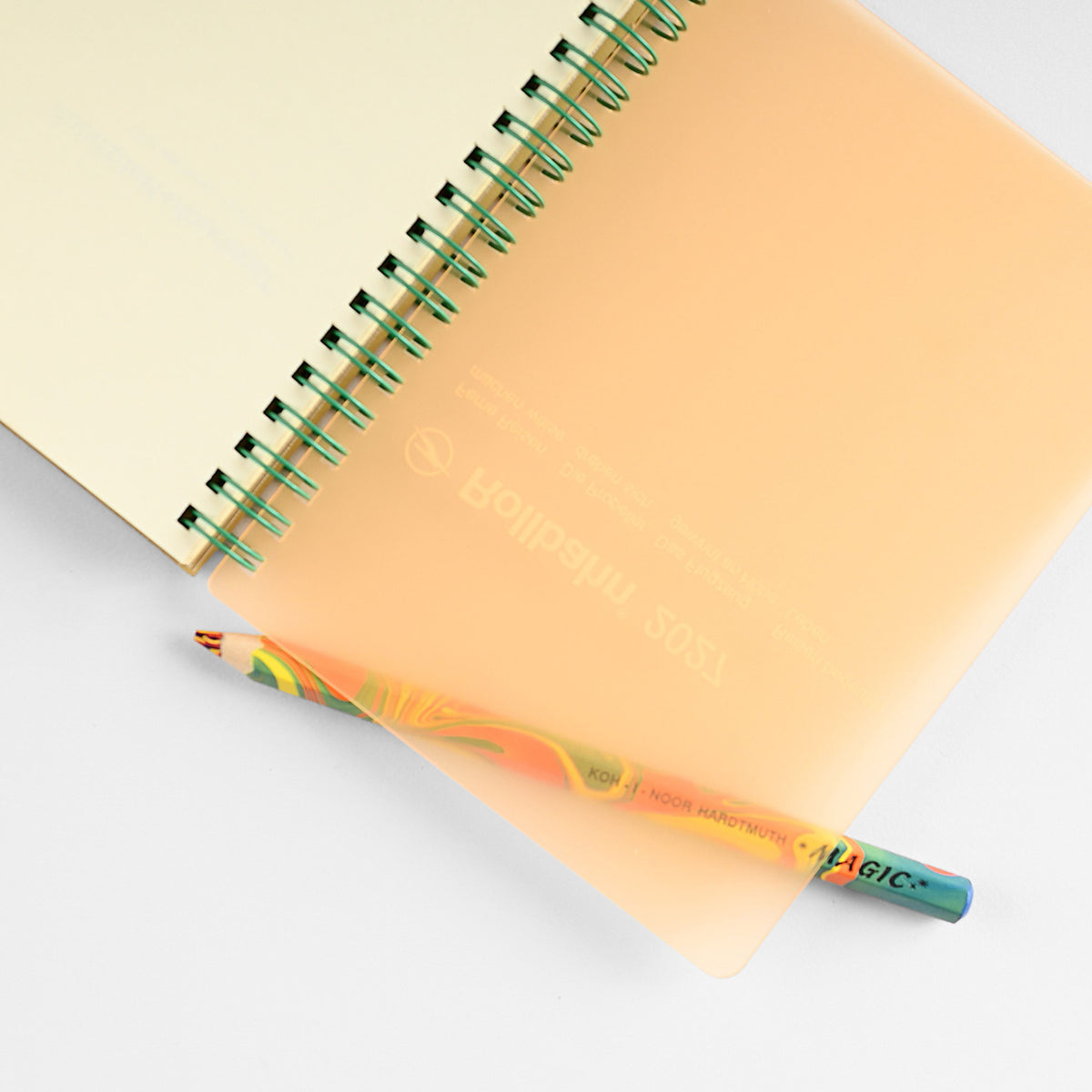 2027 Rollbahn Monthly Planner Clear Orange | 2 Sizes
