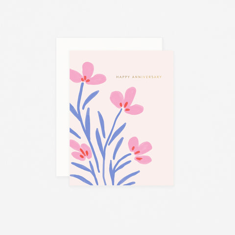 Ramona & Ruth Anniversary Floral Greeting Card
