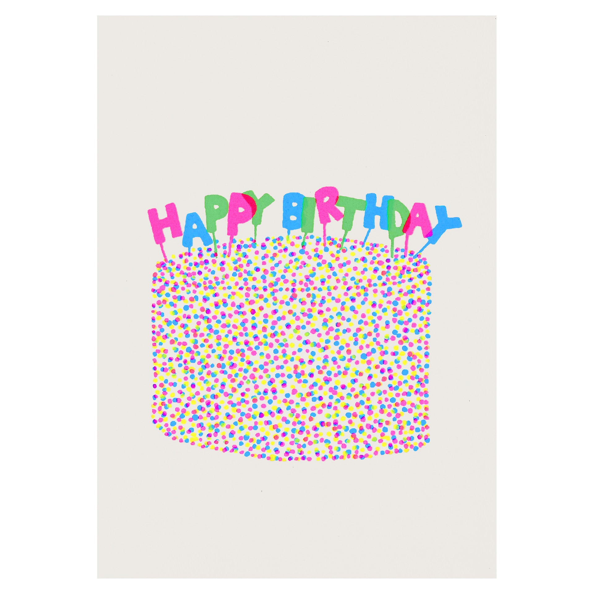 Alphabet Studios Birthday Cake Greeting Card 