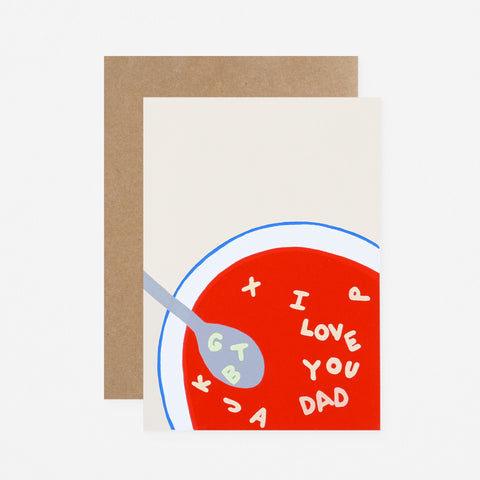 Alphabet Studios Dad Soup Father's Day Card 