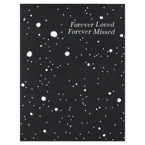 Banquet Workshop Forever Loved Forever Missed Sympathy Card 