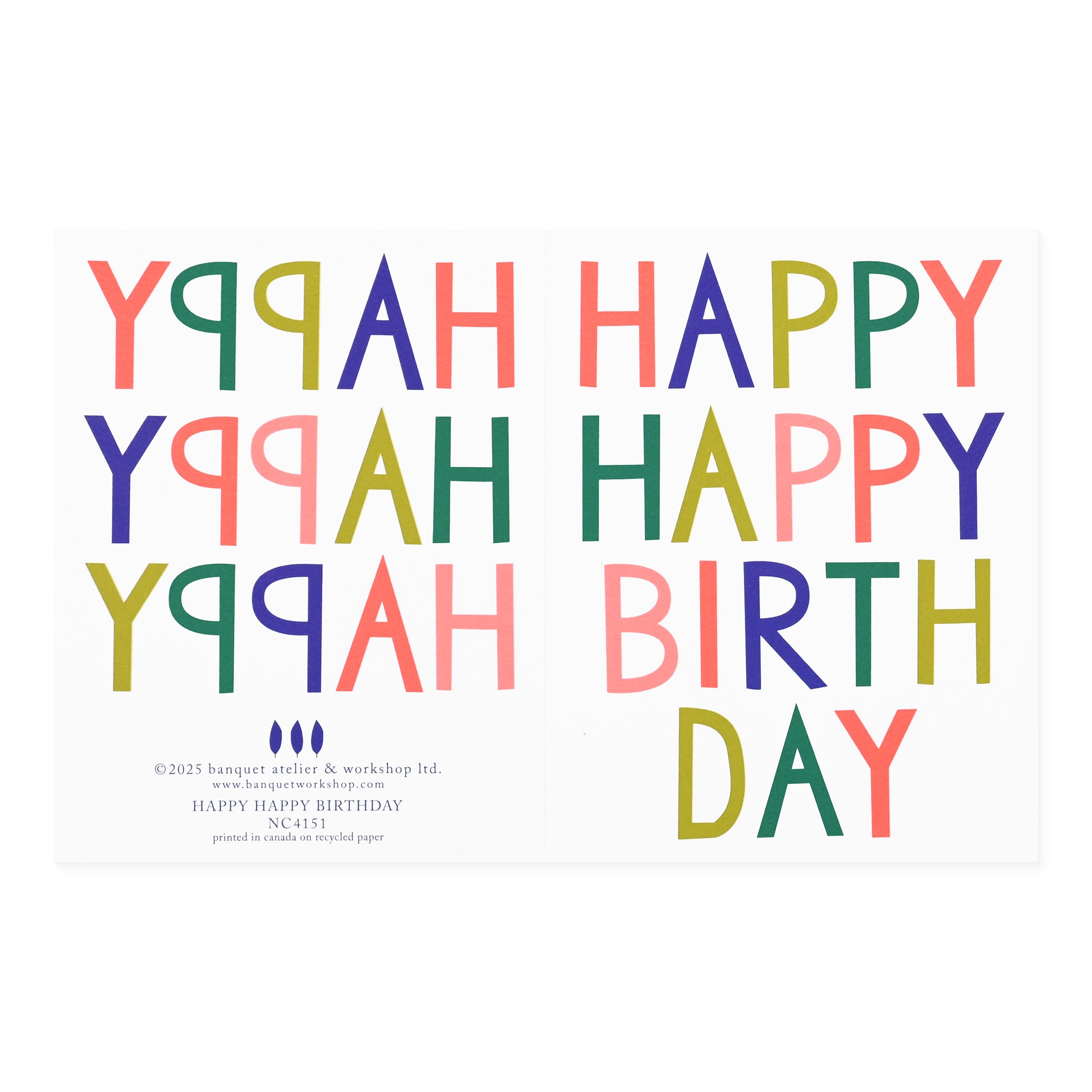 Happy Happy Birthday Greeting Card