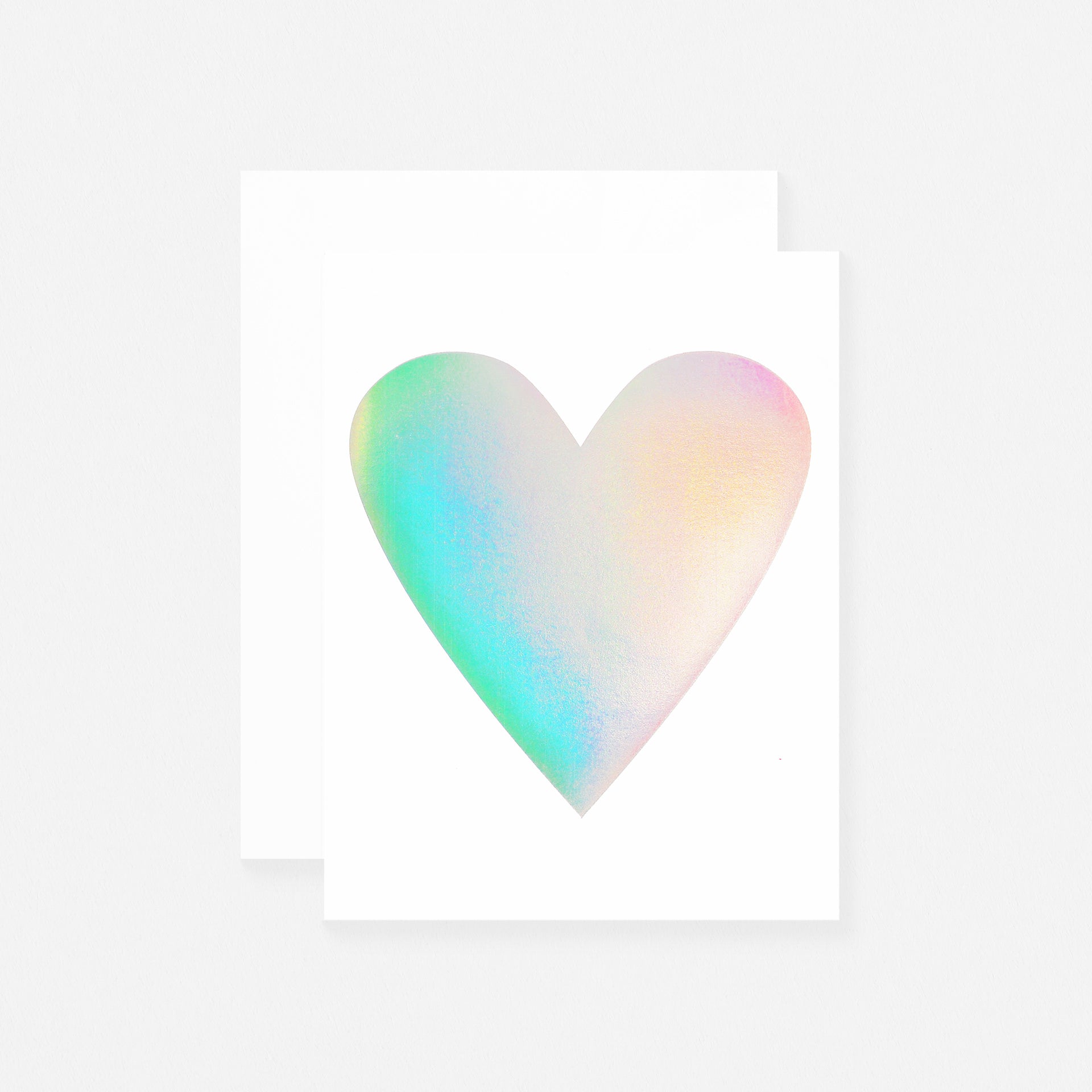 Banquet Workshop Hologram Heart Greeting Card 