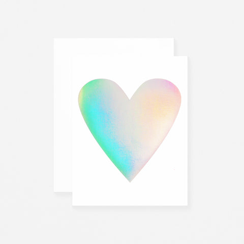 Banquet Workshop Hologram Foil Heart Greeting Card Banquet Workshop Hologram Foil Heart Greeting Card
