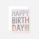 Banquet Workshop Hologram Foil Birthday Card 
