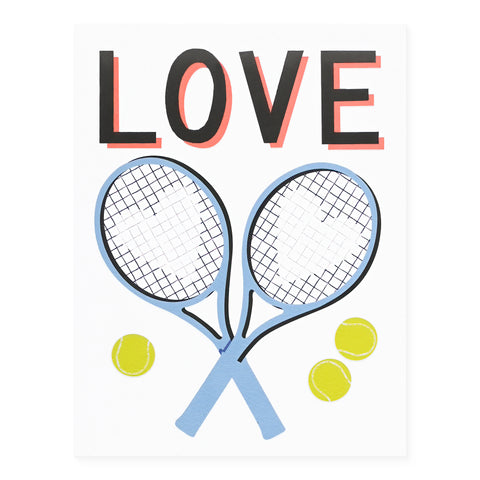 Banquet Workshop Tennis Love Forever Greeting Card