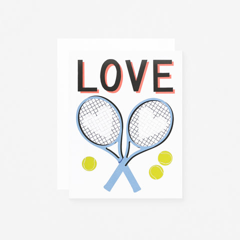Banquet Workshop Tennis Love Forever Greeting Card