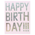 Banquet Workshop Hologram Foil Birthday Card 