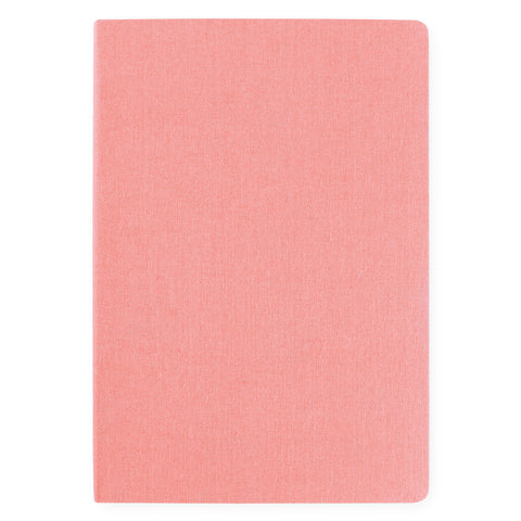 Bindewerk Linen Flex-Cover Notebook A5 Lined | Lilac, Black Or Rose Rose