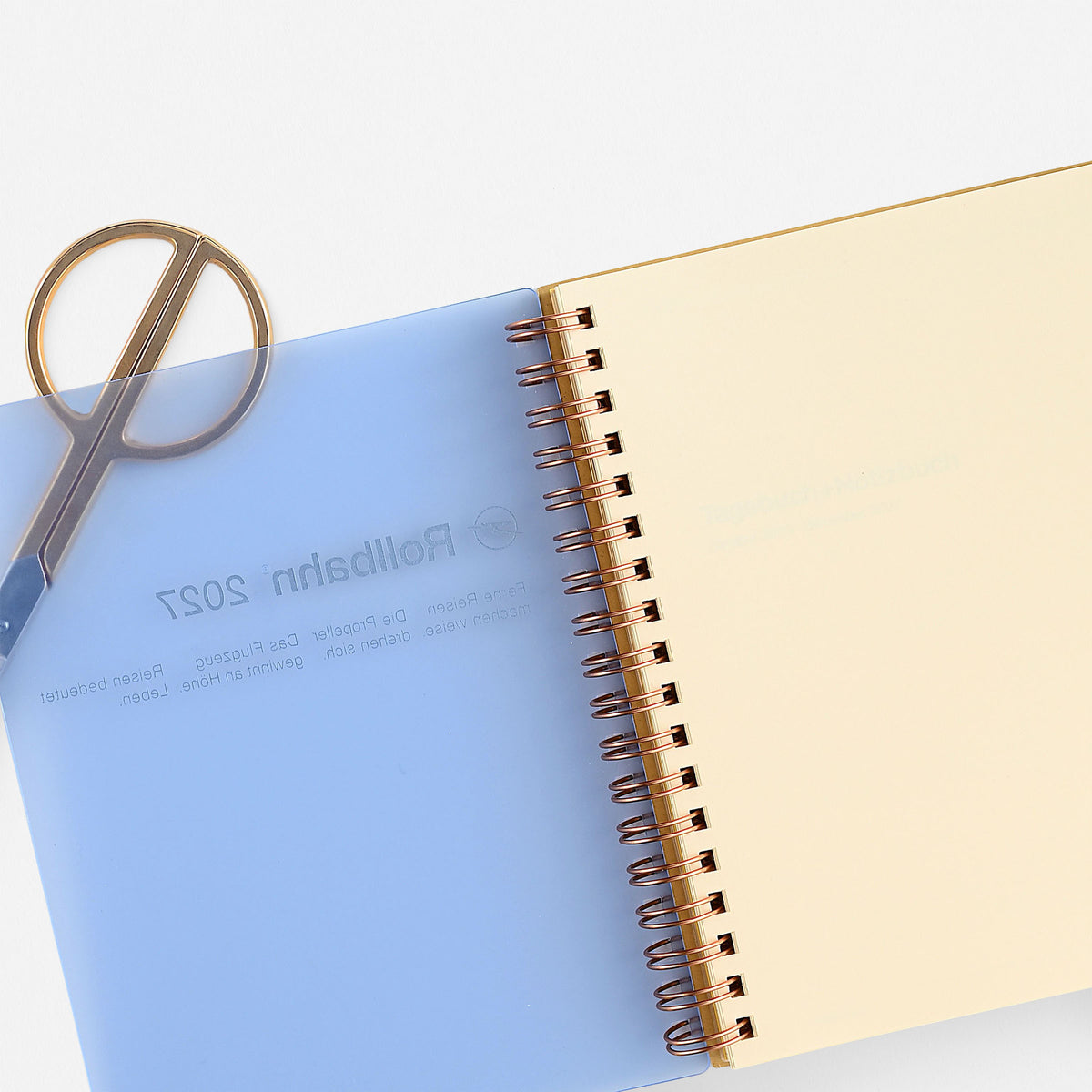 2027 Rollbahn Monthly Planner Clear Blue | 2 Sizes