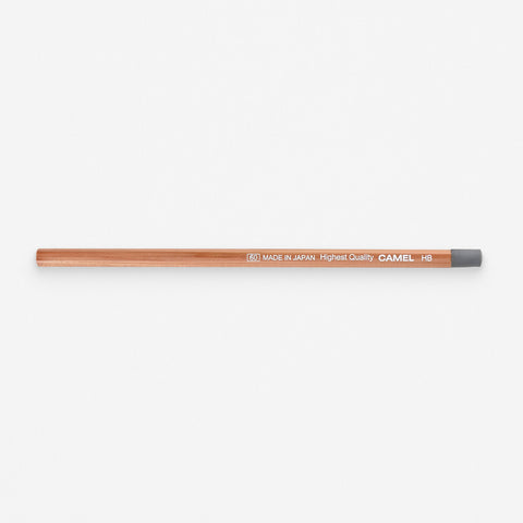 Camel Pencil Co. CA-P4 Natural Wood Pencil HB Grey Eraser 