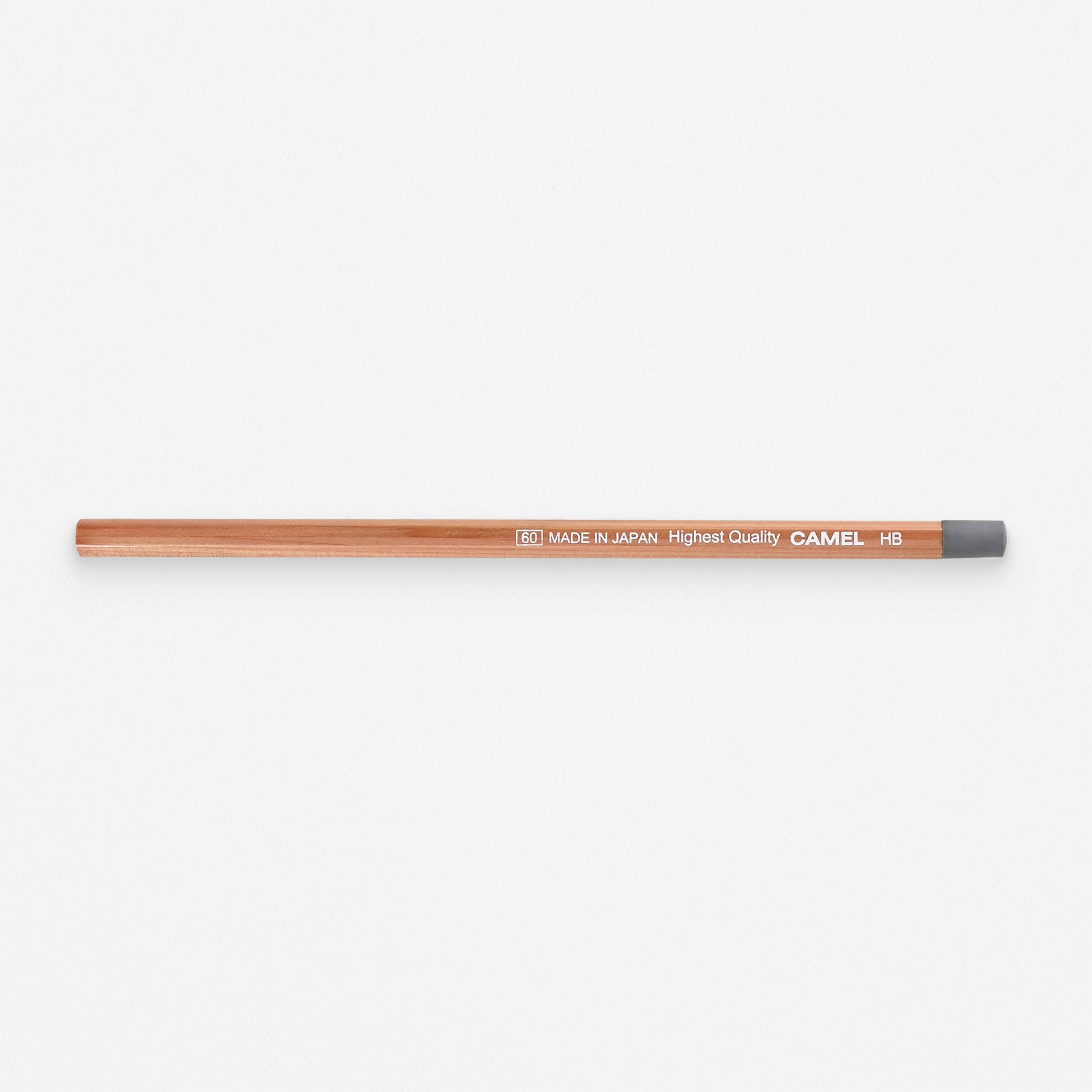 Camel Pencil Co. CA-P4 Natural Wood Pencil HB Grey Eraser 