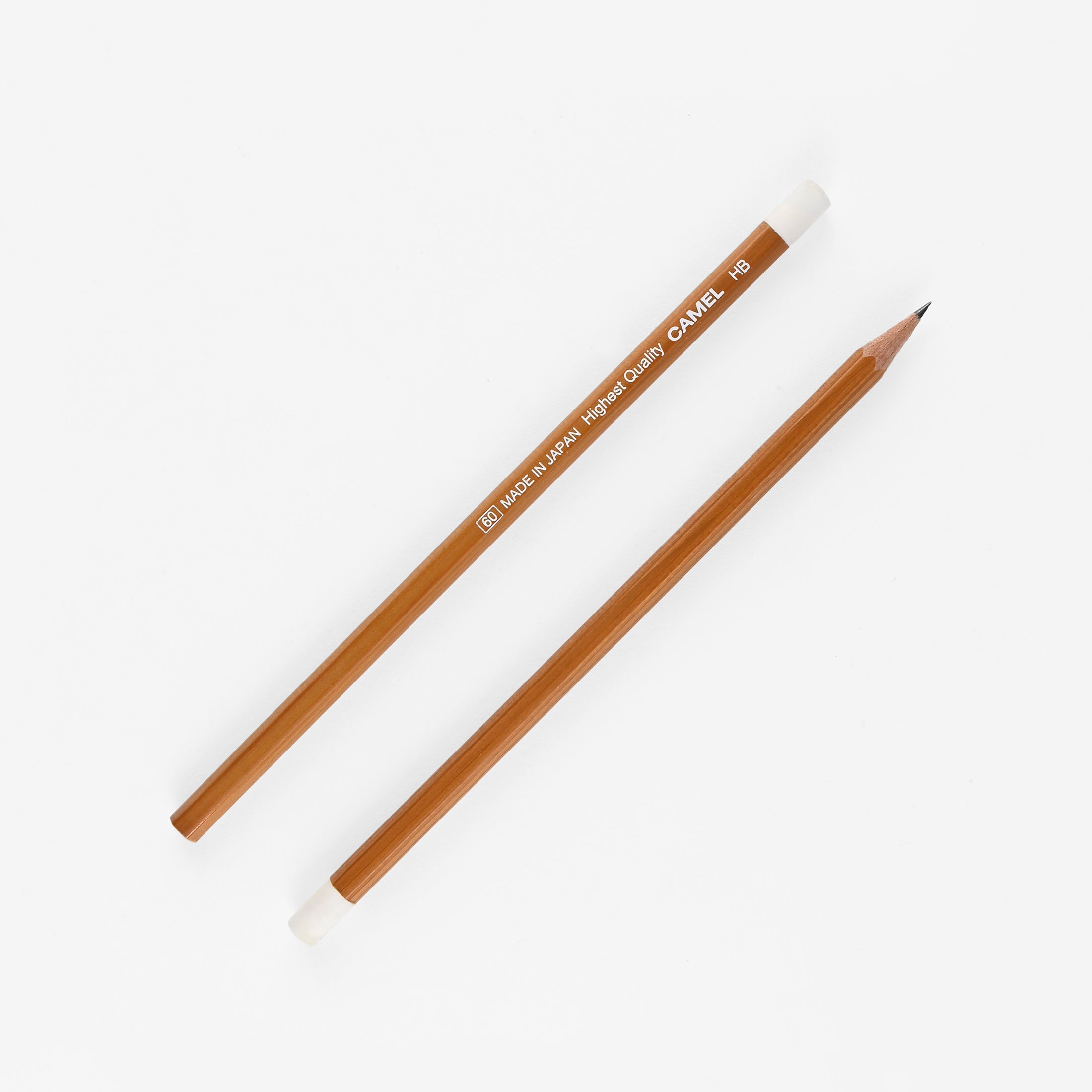 Camel Pencil Co. CA-P4 Natural Wood Pencil HB White Eraser 