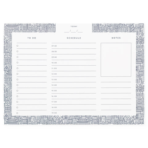 The City Works Hello World Daily Desk Planner Notepad 
