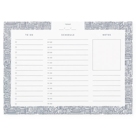 The City Works Hello World Daily Desk Planner Notepad 