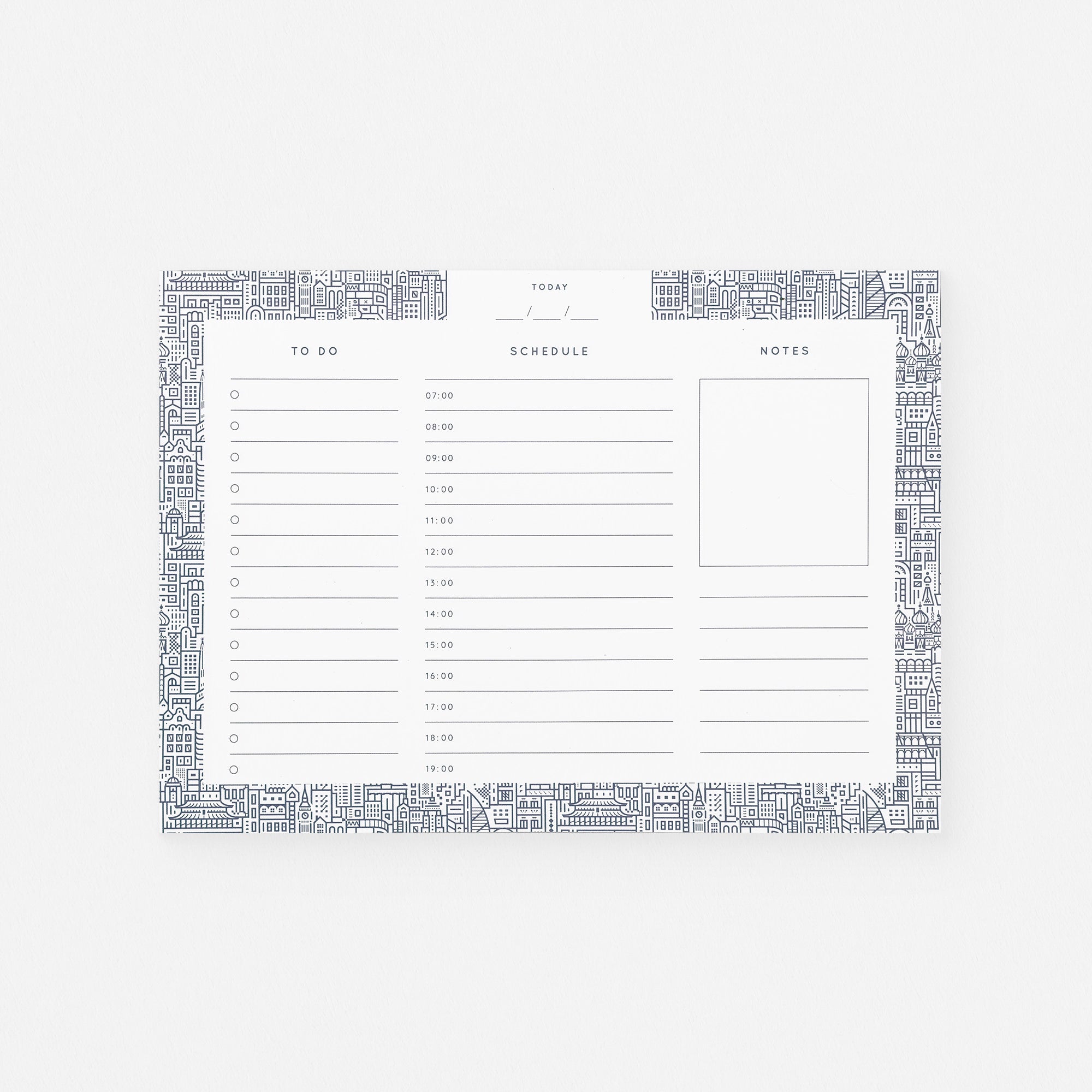 The City Works Hello World Daily Desk Planner Notepad 