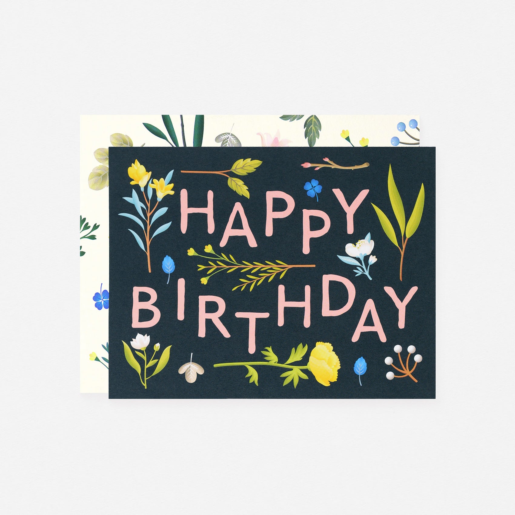 Plant Variety Navy Birthday Card