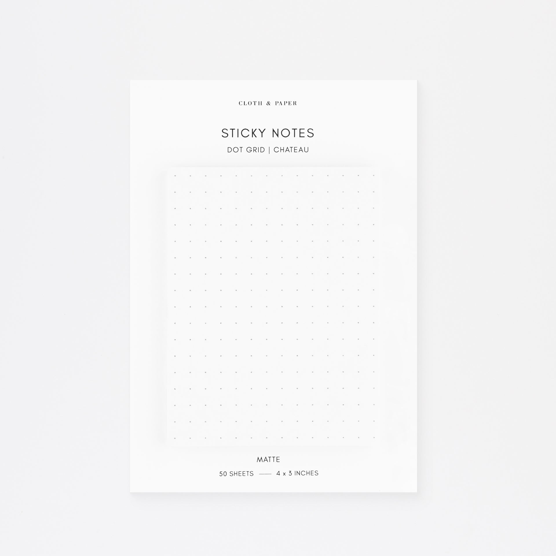 Cloth & Paper Dot Grid Sticky Notes