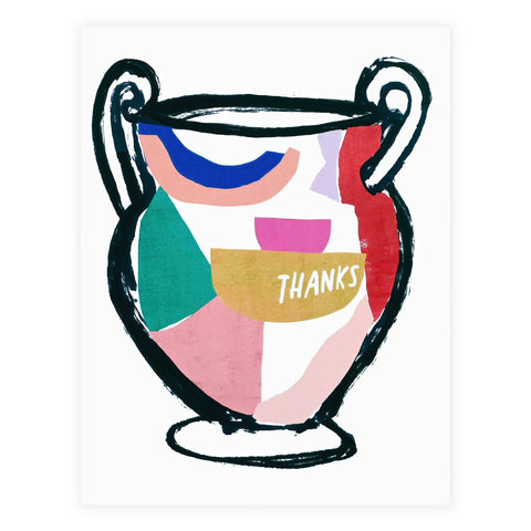 Greek Vase Thank You Card