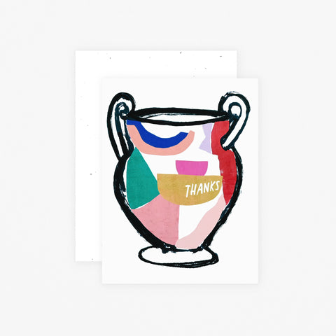 Greek Vase Thank You Card