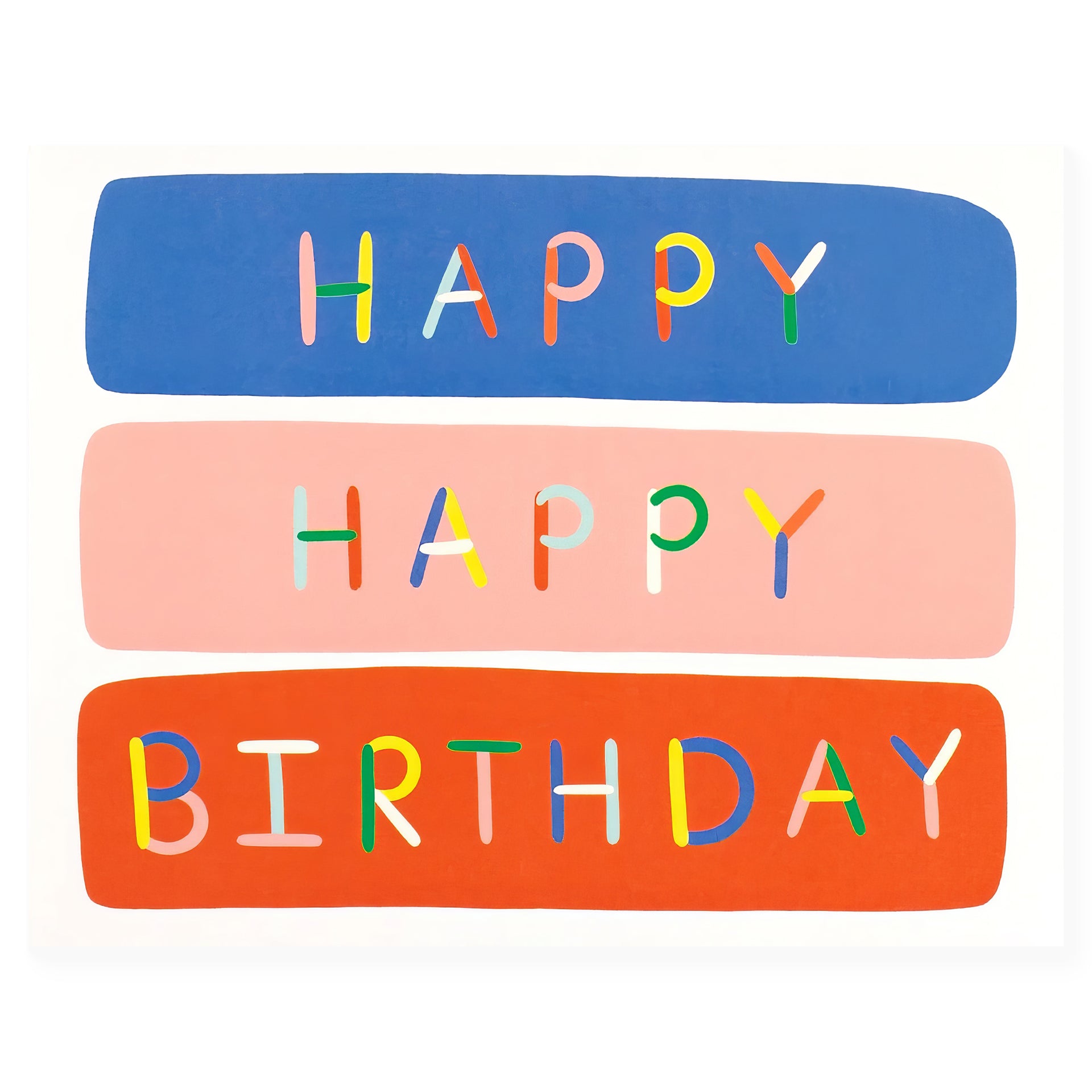 Courage Card Co. Birthday Blocks Greeting Card