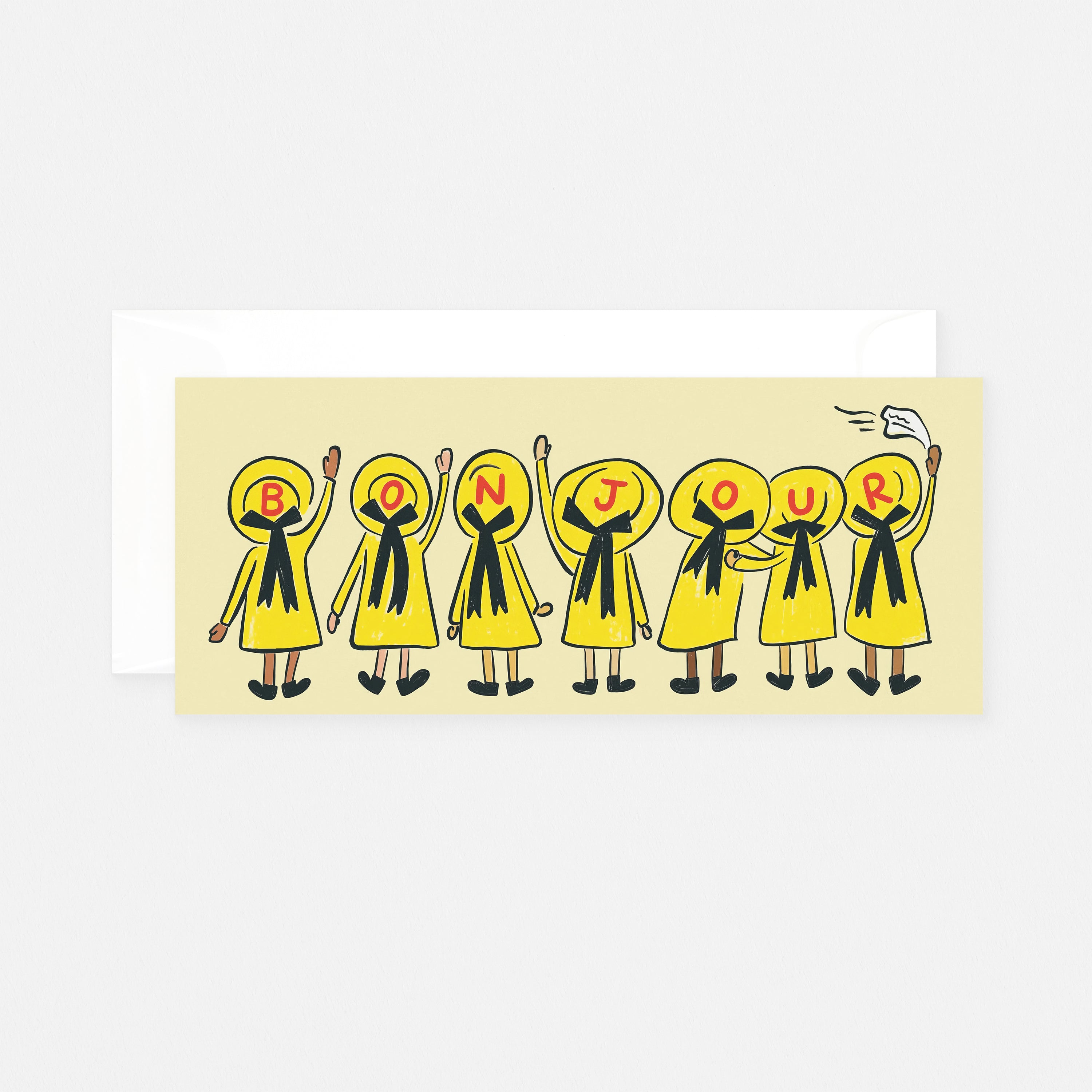 Courage Card Co. Bonjour Greeting Card